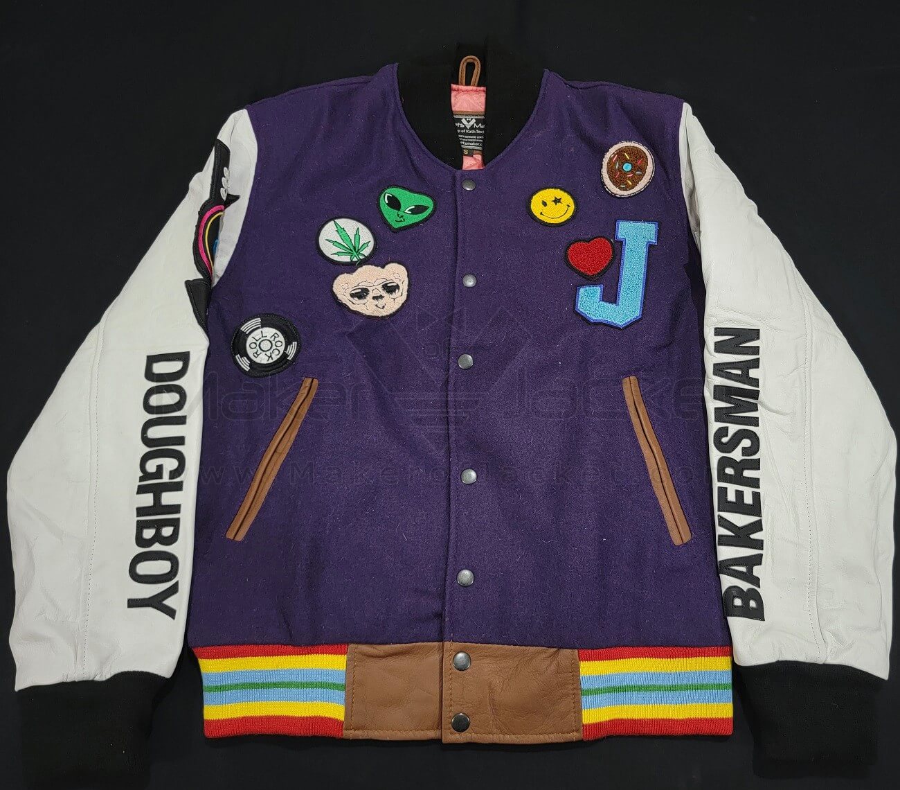 Dough Boy & Bakers Patches Jacket Size Men's Small - Maker of Jacket