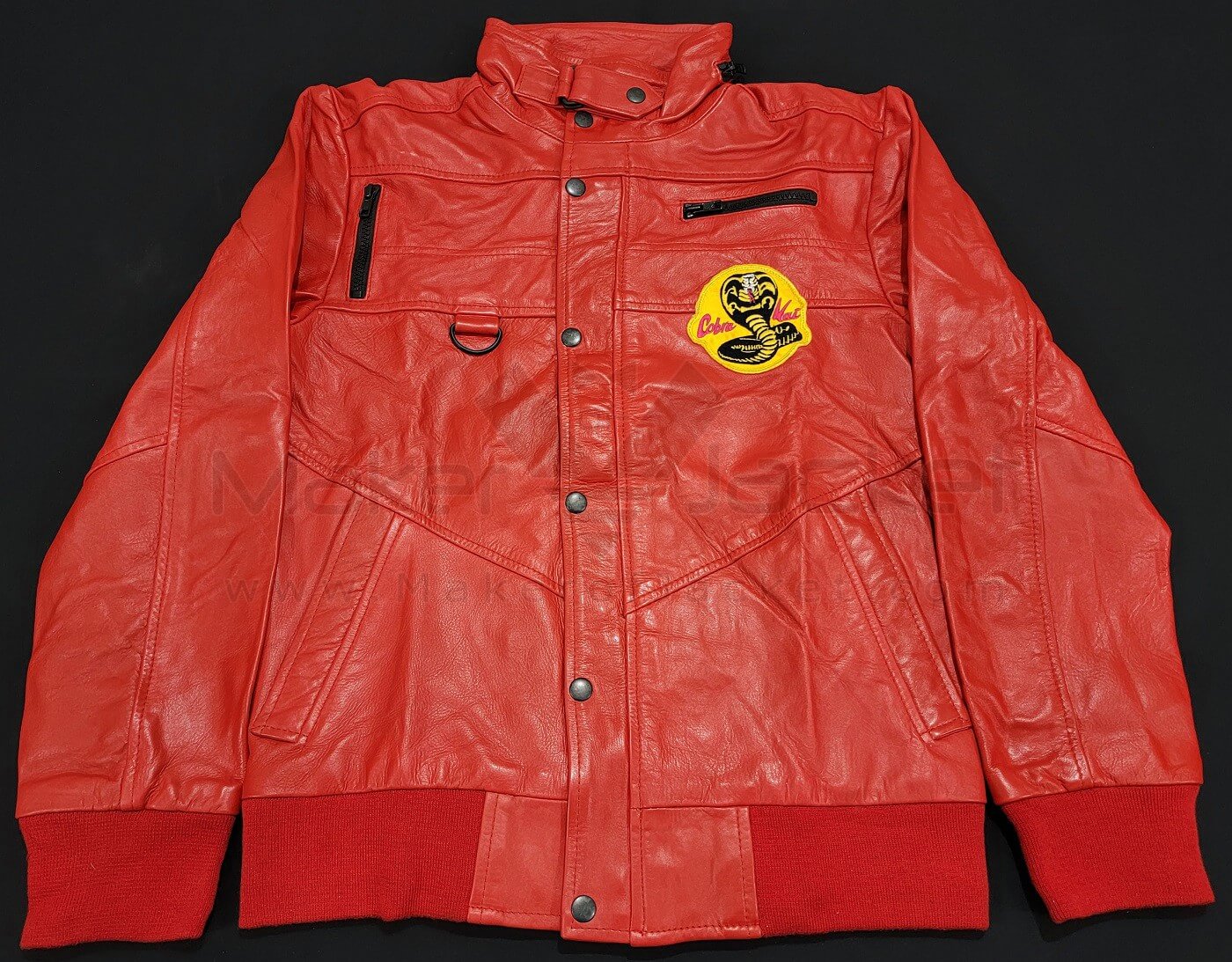 Cobra Kai OFFICIAL Johnny Lawrence Red Leather Jacket SPECIAL