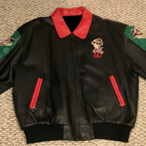 Maker of Jacket Fashion Jackets Looney Tunes Bugs Bunny Black Leather