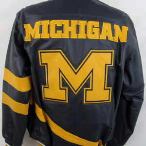 Michigan-Wolverines-Black-And-Yellow-Leather-Jacket