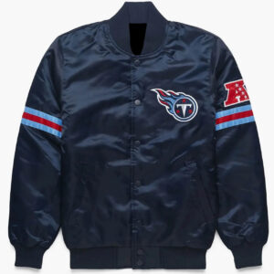 Letterman Tennessee Titans Light Blue and Navy Jacket