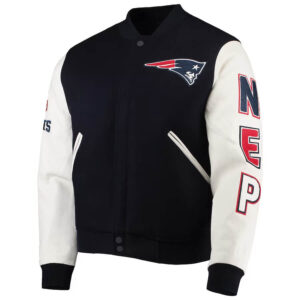 NFL Blue New Era New England Patriots Bomber Jacket - Jackets Expert