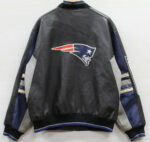 New England Patriots NFL Team Leather Bomber Jacket