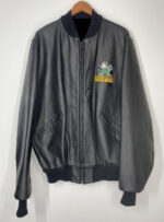 Notre Dame Fighting Irish Bomber Black Leather Jacket