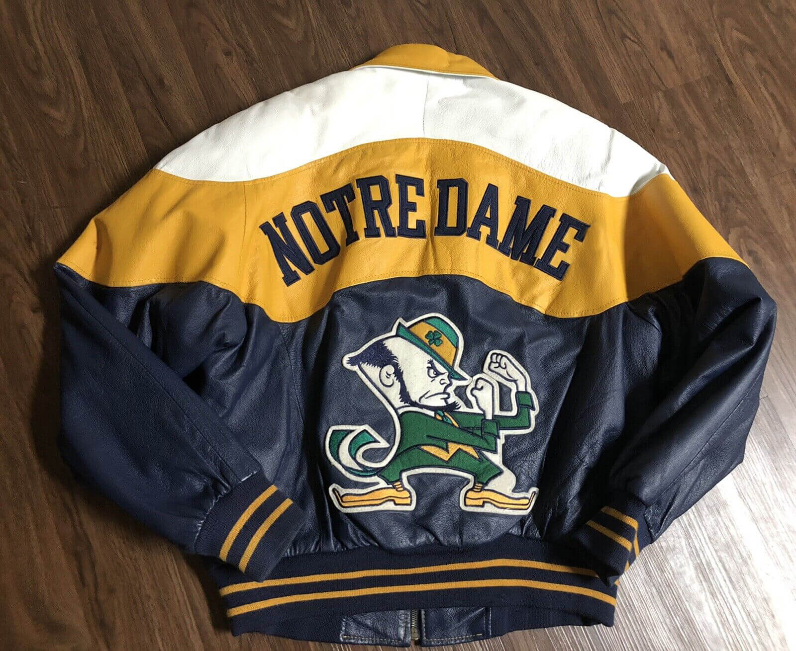 Notre Dame Fighting Irish Multi Color Leather Jacket - Maker of Jacket