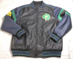 Vintage Black Notre Dame Fighting Irish Leather Jacket