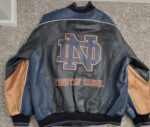 Vintage G III Notre Dame Fighting Irish Leather Jacket