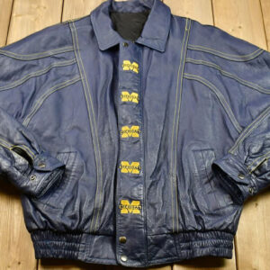 Vintage-Michigan-Wolverines-Navy-Blue-Leather-Jacket