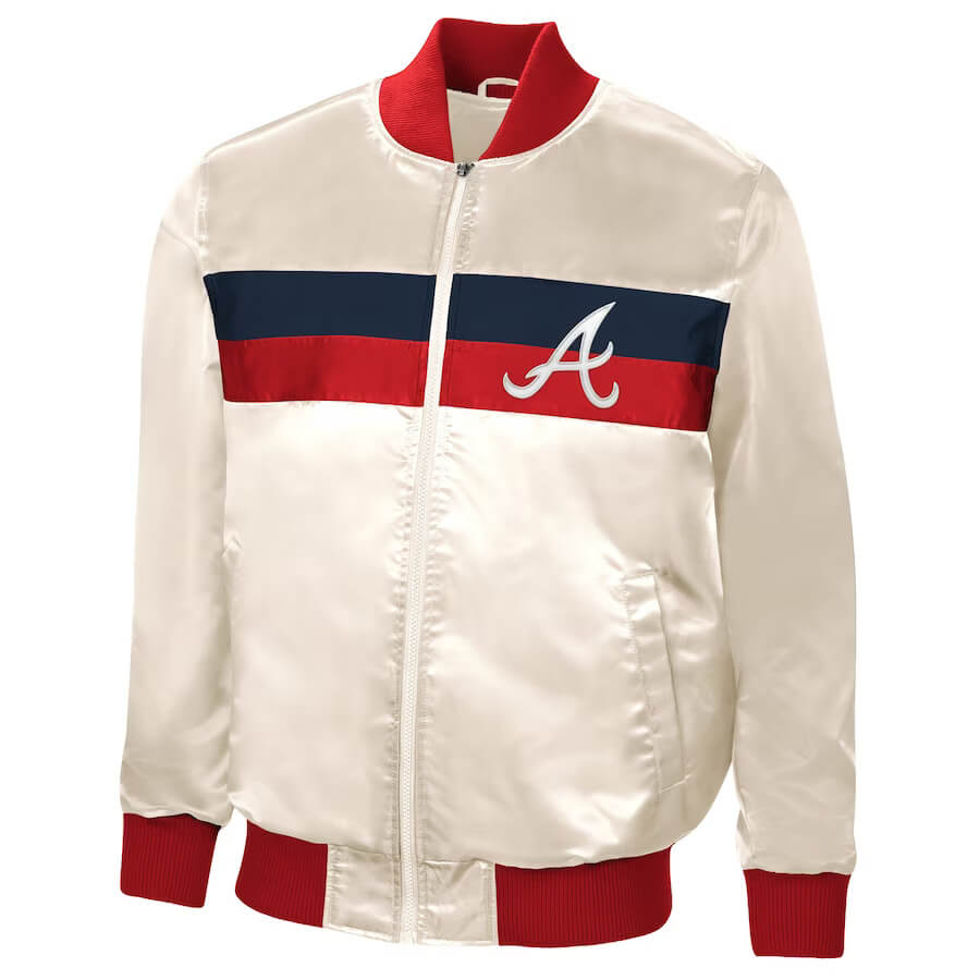 Atlanta Braves MLB Jacket Size XL Soft Shell Fleece Lined Full Zip. 