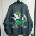 Black G III Notre Dame Fighting Irish Leather Jacket (2)