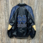 Blue Black Notre Dame Fighting Irish Bomber Jacket