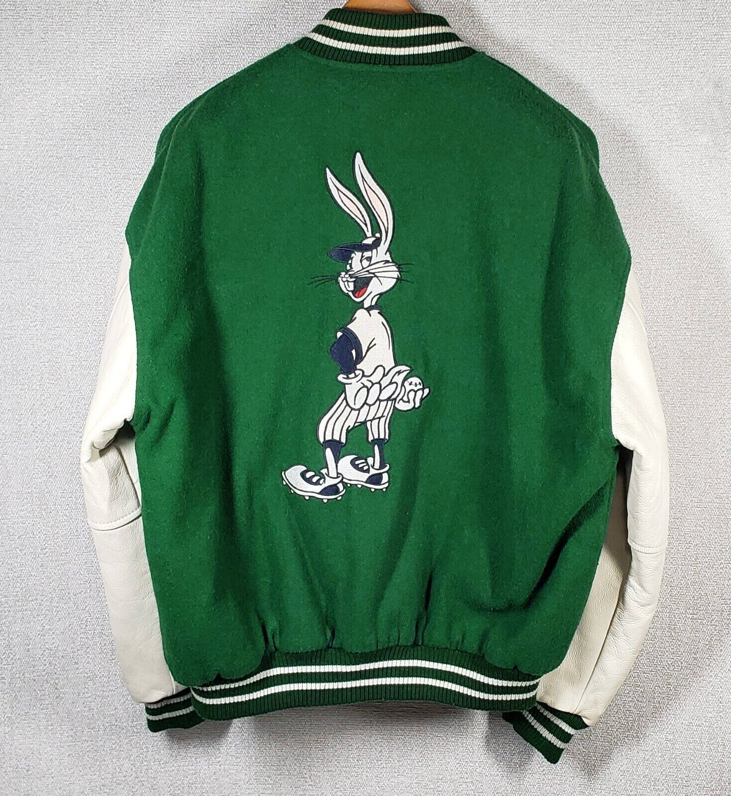 Jackets & Coats, Looney Tunes Vintage Jacket Size Med Bugs Bunny On Back  Unisex