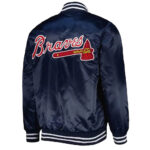 Men's Atlanta Braves Mitchell & Ness MLB Color Blocked Satin Jacket $110