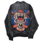 Vtg-Devil-Taz-Black-Leather-Jacket