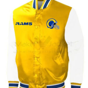 1950 Los Angeles Rams Yellow Wool Hooded Jacket