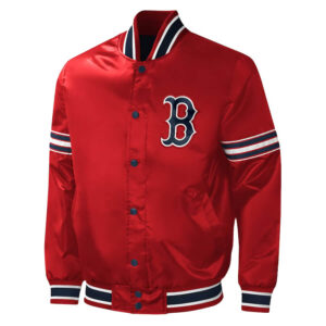 Boston Red Sox Starter Vintage Varsity Satin Full-Snap Jacket
