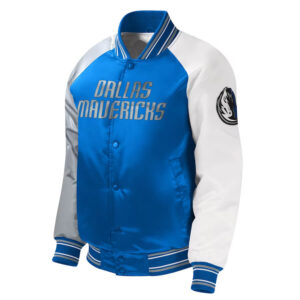 Dallas Mavericks Mitchell & Ness 2022-23 City Edition Lightweight Satin Jacket S / Rush Blue / Green