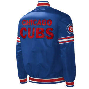 MLB Chicago Cubs Midfield Full-Snap Satin Jacket