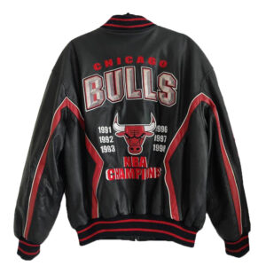 Men's Starter White/Red Chicago Bulls Renegade Varsity Satin Full-Snap  Jacket