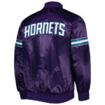 Men's Starter Purple Charlotte Hornets Pick & Roll Satin Full-Snap