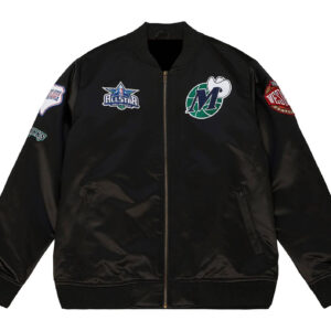 Dallas Mavericks Mitchell & Ness 2022-23 City Edition Lightweight Satin Jacket S / Rush Blue / Green