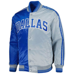 Dallas Mavericks Mitchell & Ness 2022-23 City Edition Womens Lightweight Satin Jacket XL / Rush Blue / White