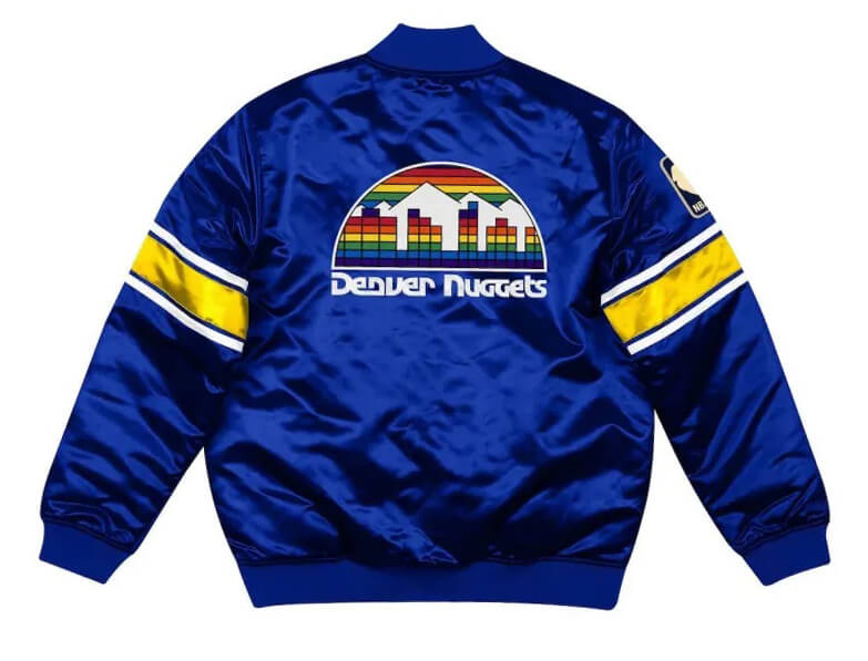 NBA Denver Nuggets Heavy Weight Satin Jacket - Maker of Jacket