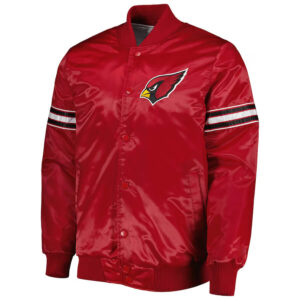 80s Arizona Cardinals Bomber White Satin Jacket