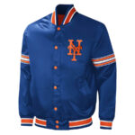 New York Mets Midfield Full-Snap Satin Jacket