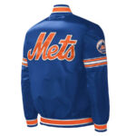 New York Mets Midfield Full-Snap Satin Jacket