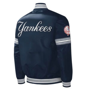 New York Yankees Midfield Full-Snap Satin Jacket