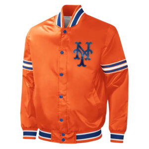 New York Mets MLB G-III Men's World Series Suede Leather Jacket