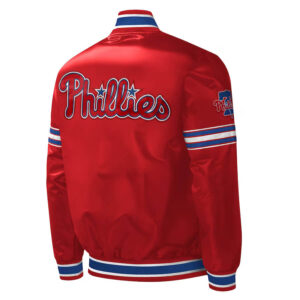 Philadelphia Phillies Midfield Full-Snap Satin Jacket