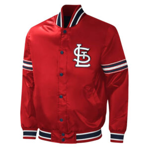 Wool Letterman St. Louis Cardinals Red Varsity Jacket - Jackets