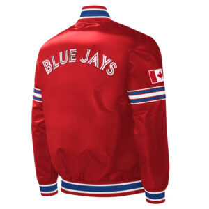 Red Toronto Blue Jays Midfield Full-Snap Satin Jacket