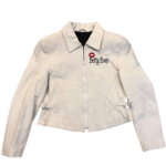 Vintage 90s Betty Boop White Leather Jacket