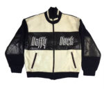 Vintage Daffy Duck Leather Bomber Jacket
