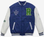 Canberra Raiders NRL 2023 Blue White Varsity Jacket