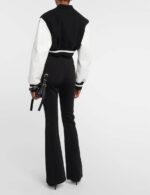 Givenchy Black White Cropped Varsity Jacket