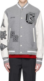 Givenchy Grey White Classic Varsity Jacket