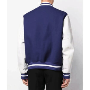 Givenchy Navy Blue White Varsity Bomber Jacket