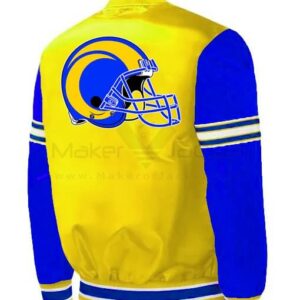 NFL LA Rams Midfield Full-Snap Satin Jacket