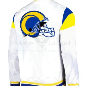 NFL Team LA Rams Full-Snap Satin Jacket