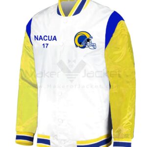 NFL St. Louis Rams Women's White Long Sleeve Puffer Full Zip