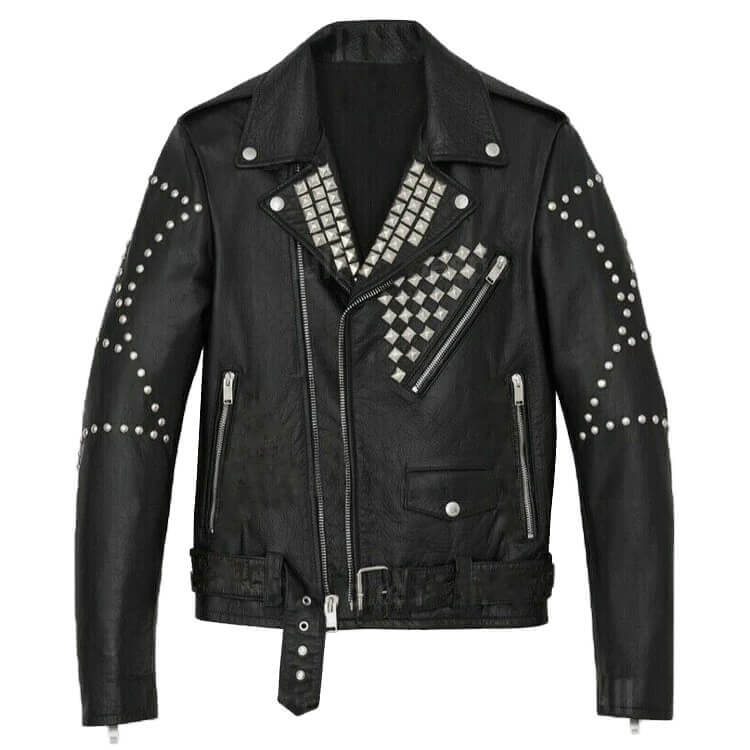 DISTRESSED LEATHER BIKER Jacket Cleveland Motorcycle Works 