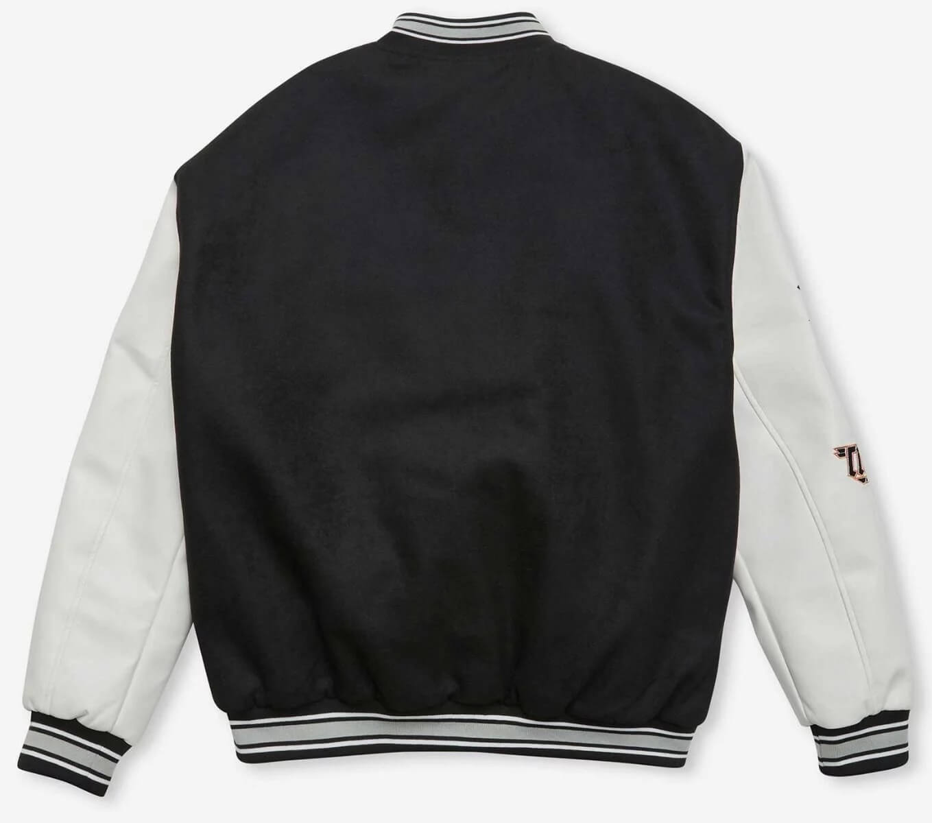 Wests Tigers 2023 NRL Black White Varsity Jacket - Maker of Jacket