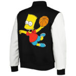 Bart-Simpson-Black-And-White-Varsity-Jacket