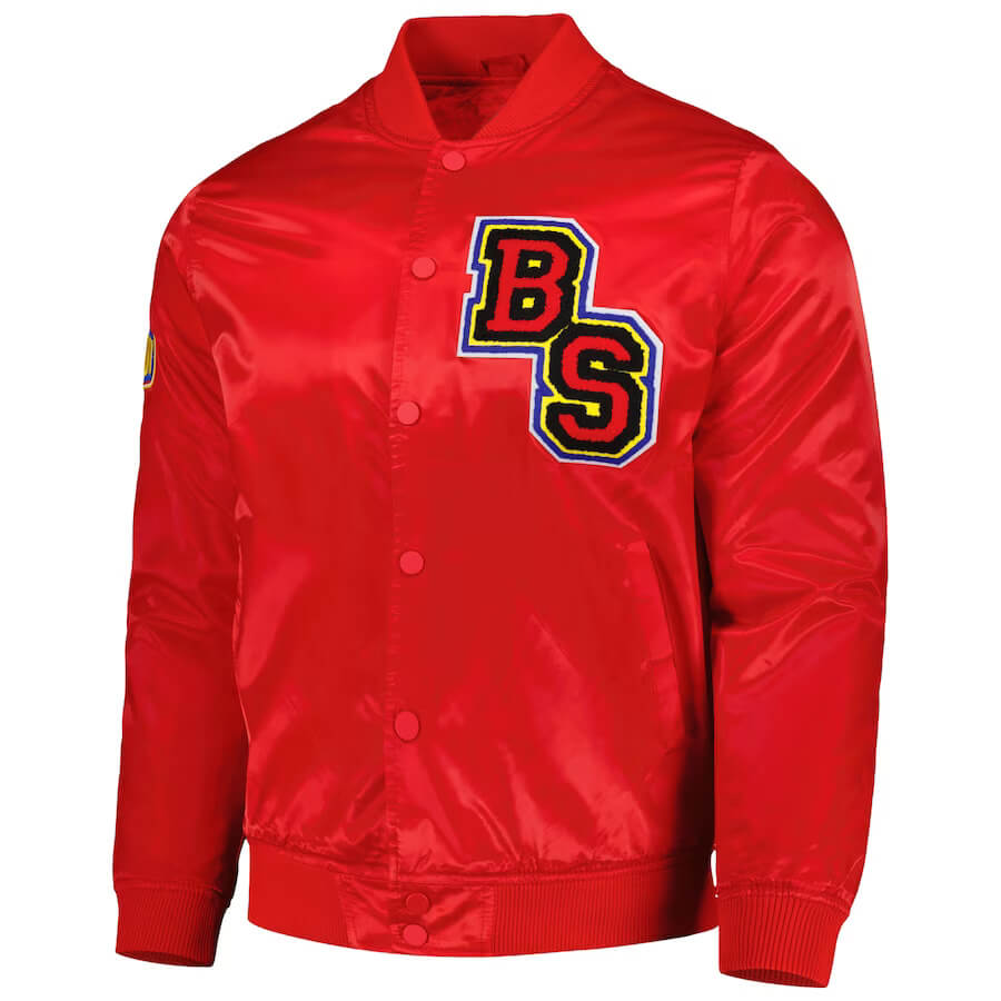 The Bart Simpson Red Satin Jacket Maker of Jacket