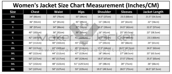 Women’s-Fashion-Jacket-Size-Chart