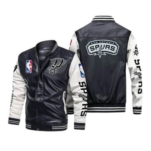 Spurs on sale letterman jacket